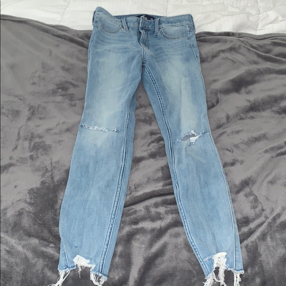 HOLLISTER high rise skinny jeans with stretch!
